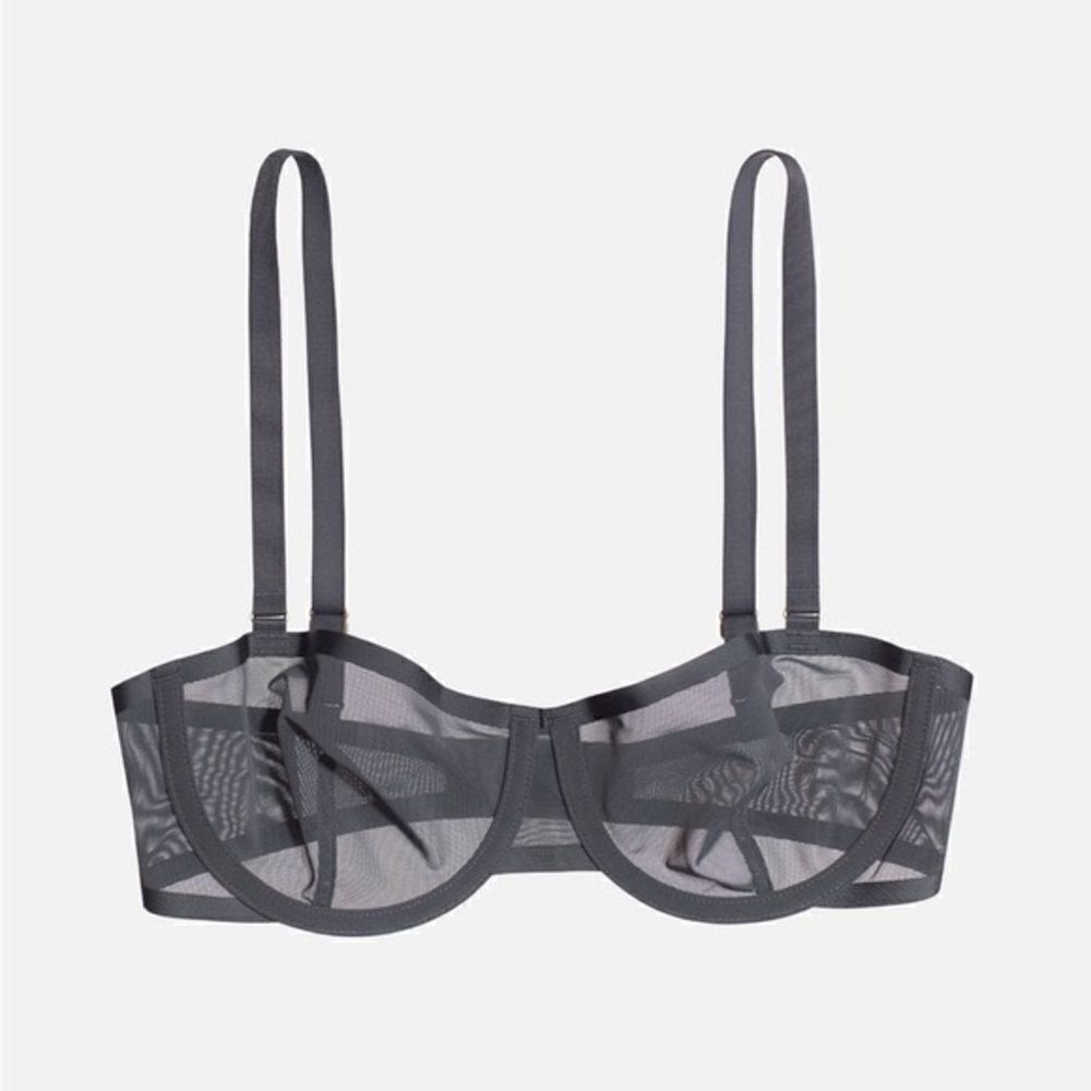 CUUP The Balconette Bra Mesh Grey 38B